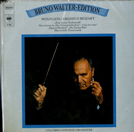 DE CBS 61 280 ブルーノ・ワルター コロムビア交響楽団 モーツァルト 小夜曲 序曲集
